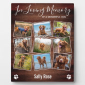 Plaque Photo Empreintes Rustiques En Mémoire Aimée Monument Com (Devant)