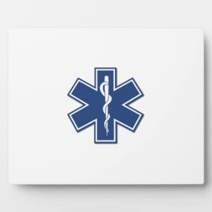 Plaque Photo EMS Star of life
