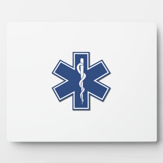 Plaque Photo EMS Star of life (Devant)