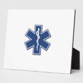 Plaque Photo EMS Star of life (Côté)