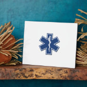 Plaque Photo EMS Star of life (Côté)