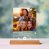 Plaque photo en acrylique personnalisée Best Frien (Neutre)