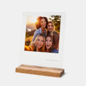 Plaque photo en acrylique personnalisée Best Frien (Angle)