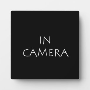 Plaque Photo En caméra