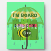 Plaque Photo En gros, tu me manques (Devant)