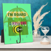 Plaque Photo En gros, tu me manques (Côté)