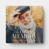 Plaque Photo En Mémoire Affectueuse Photo Mémorial Élégant Mode (Devant)