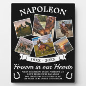 Plaque Photo En Mémoire Cheval (Devant)