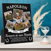 Plaque Photo En Mémoire Cheval (Côté)