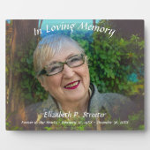 Plaque Photo En mémoire d'amour 1017 (Devant)