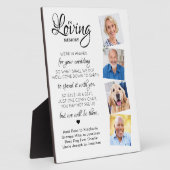 Plaque Photo En mémoire d'amour 4 Photo Heaven Mariage Memorial (Côté)