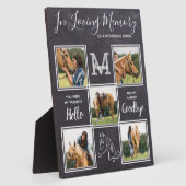 Plaque Photo En mémoire d'amour Photo personnalisée Horse (Côté)