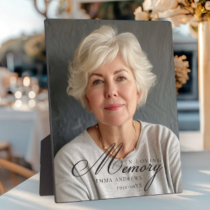 Plaque Photo "En mémoire de l'amour" Photo Funeral Memorial