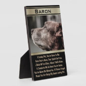 Plaque Photo En mémoire d'un animal de compagnie perdu (Côté)