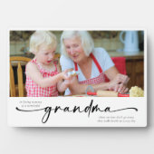 Plaque Photo En souvenir affectueux d'une grand-mère merveilleu (Devant)