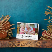 Plaque Photo En souvenir affectueux d'une grand-mère merveilleu (Côté)