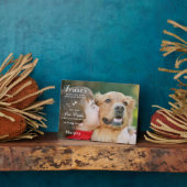 Plaque Photo En Souvenir Affectueux Moderne Personnalisé avec P (Côté)