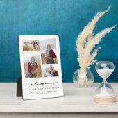 Plaque Photo En Souvenir Affectueux | Quatre Photos Funérailles (Côté)