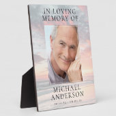 Plaque Photo En souvenir affectueux Sunset Memorial  (Côté)