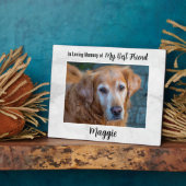 Plaque Photo En souvenir affectueux - Sympathie pour la perte d (Côté)
