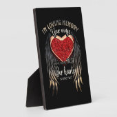 Plaque Photo En Souvenir Affectueux Tes Ailes Étaient Prêtes (Côté)