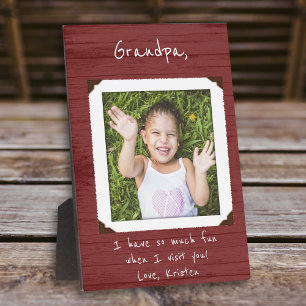 Plaque photo encadrée pour grand-mère / grand-père
