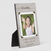 Plaque photo encadrée pour grand-mère / grand-père (Côté)