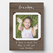 Plaque photo encadrée pour grand-mère / grand-père (Devant)