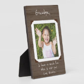 Plaque photo encadrée pour grand-mère / grand-père (Côté)