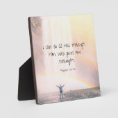 Plaque Photo Encouragement Bible Verse Citation Cascade (Recto)