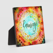 Plaque Photo Encourager Une Jolie Inspiribilité Whimsical Flora (Recto)