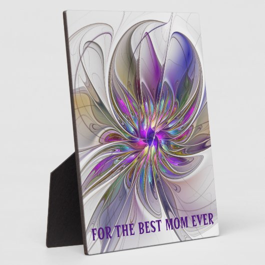 Plaque Photo Energie, Abstraite Fleur d'art fractal Meilleure m (Côté)