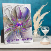 Plaque Photo Energie, Abstraite Fleur d'art fractal Meilleure m (Côté)