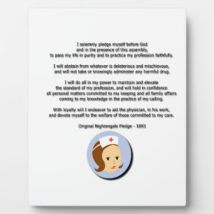 Plaque Photo Engagement de Florence Nightingale