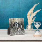 Plaque Photo English Setter  (Insitu)