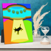 Plaque Photo Enlèvement d'Aliens (Côté)