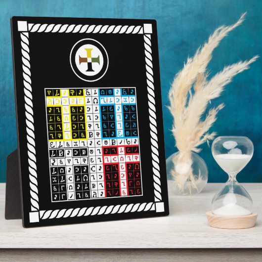 Plaque Photo Enochian Earth Elemental Tablet (Côté)