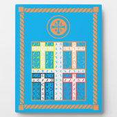 Plaque Photo Enochian Water Elemental Tablet (Devant)