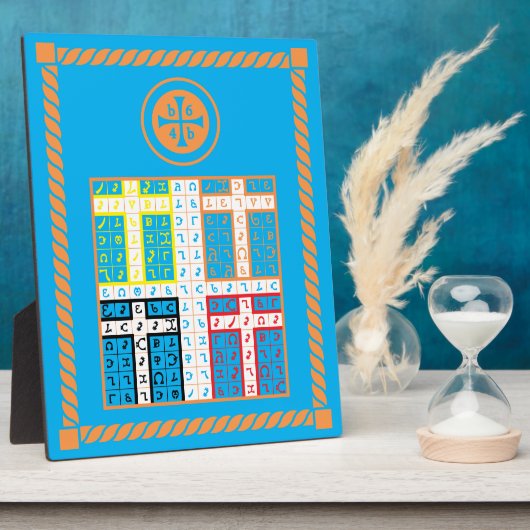 Plaque Photo Enochian Water Elemental Tablet (Côté)