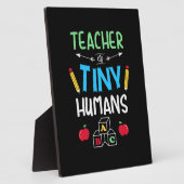Plaque Photo Enseignant Cadeau enseignant minuscules humains (Côté)