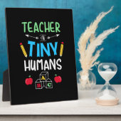 Plaque Photo Enseignant Cadeau enseignant minuscules humains (Côté)