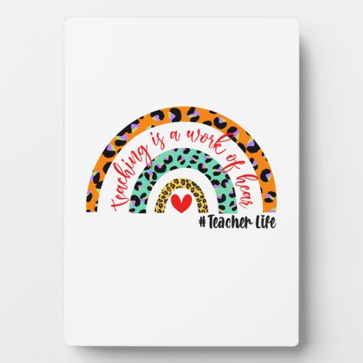 Plaque Photo Enseignant L'Art L'Enseignement Est Une Oeuvre De (Devant)