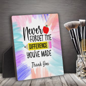 Plaque Photo Enseignants Merci