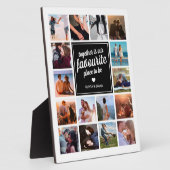 Plaque Photo « Ensemble est notre endroit préféré » Collage de (Côté)