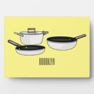 Plaque Photo Ensembles d'ustensiles de cuisine illustration de 