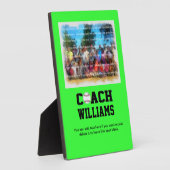 Plaque Photo Entraîneur de baseball - Personnalisé (Côté)