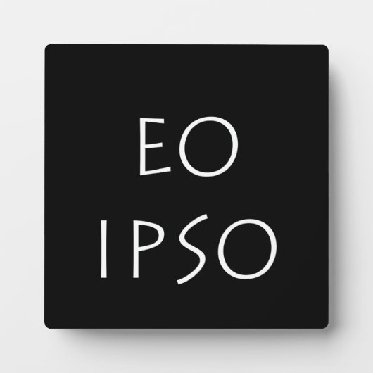 Plaque Photo Eo Ipso (Devant)