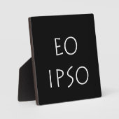 Plaque Photo Eo Ipso (Recto)