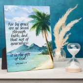 Plaque Photo Éphésiens 2:8 (Côté)