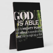 Plaque Photo Éphésiens 3:20 (Côté)